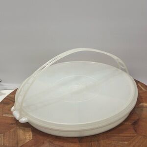 Vintage Tupperware 6 Section Relish Veggie Tray 405-1 With Tupper Seal Lid 224-2